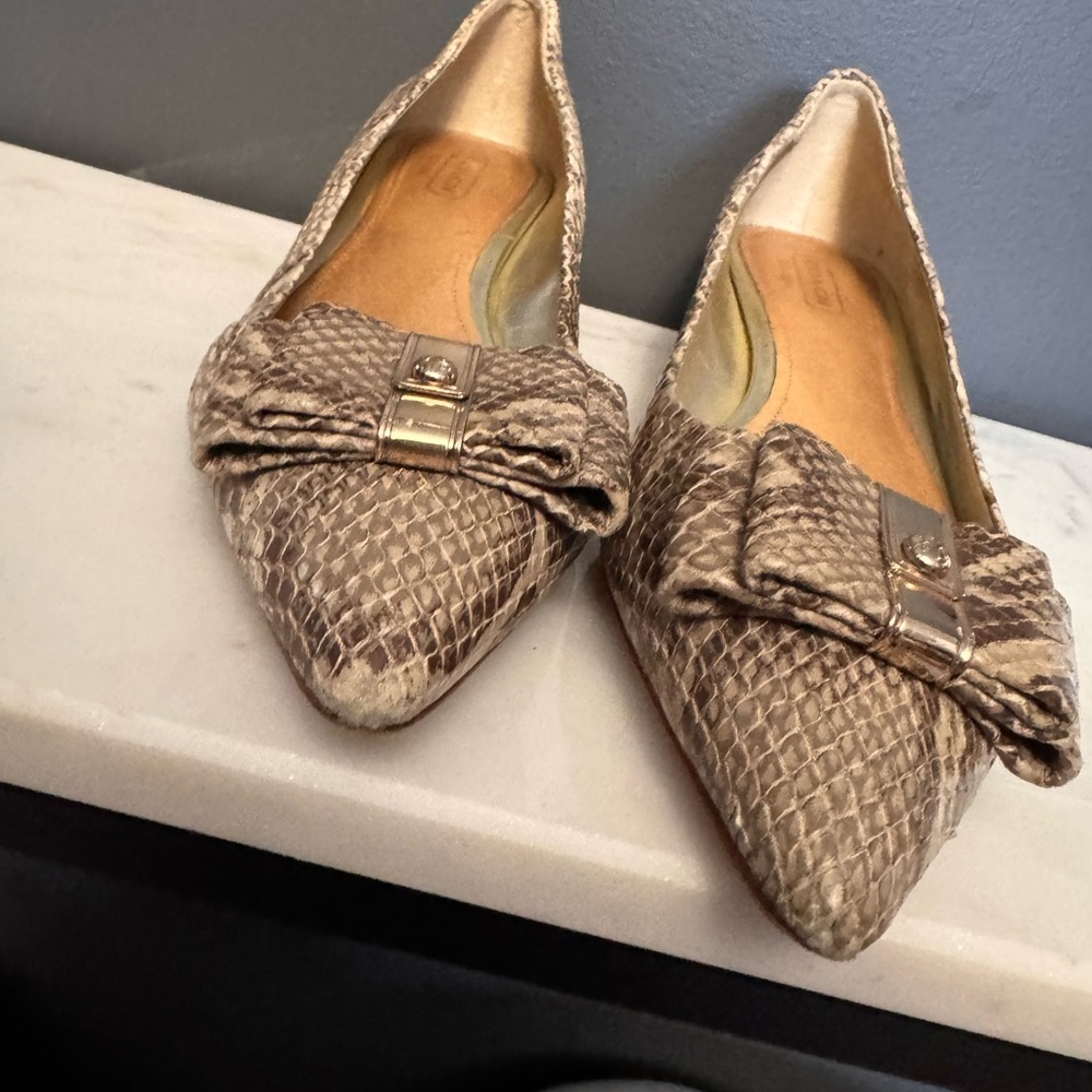 Coach snake print kitten heels - Picture 2 of 7